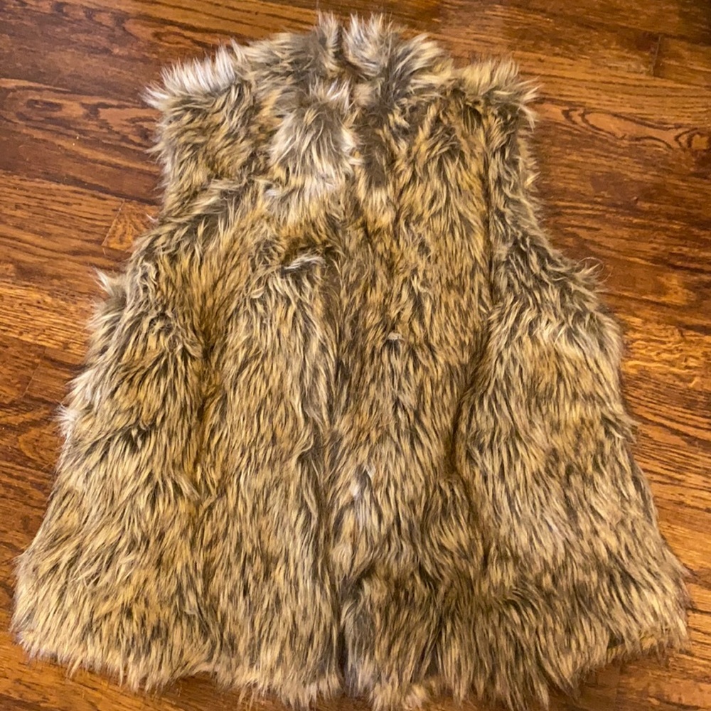 Faux fur vest